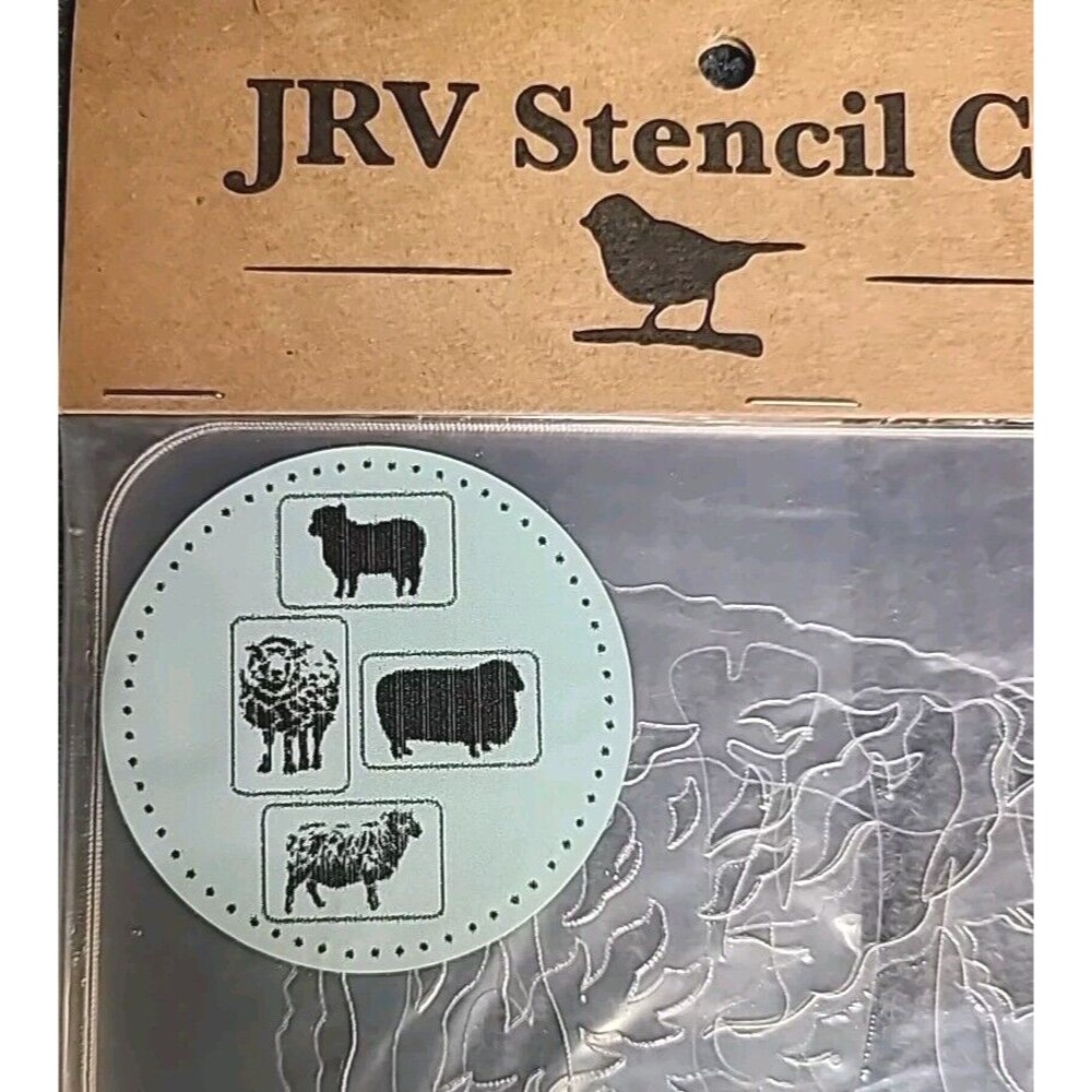 NEW JRV  15mil Reusable Silhouette Sheep Set Of 4 Stencils 8.5x5.5